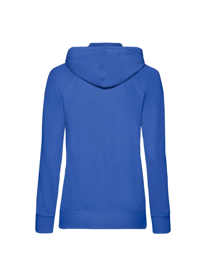 Sudadera Fruit of the loom capucha y cremallera ligera entallada mujer