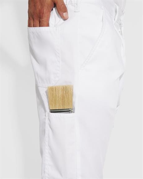 Pantalon cheap blanco pintor