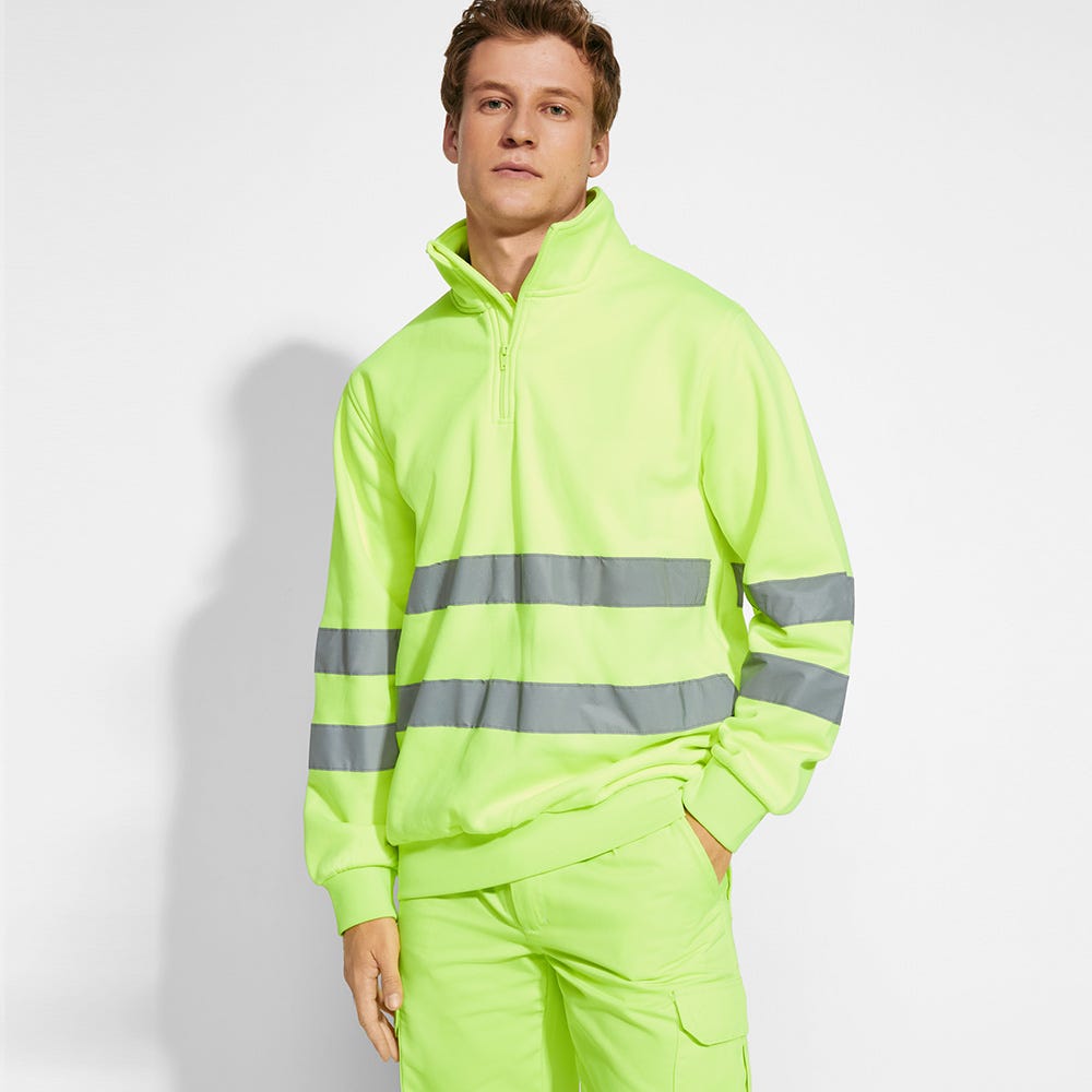 Sudadera verde online fluor